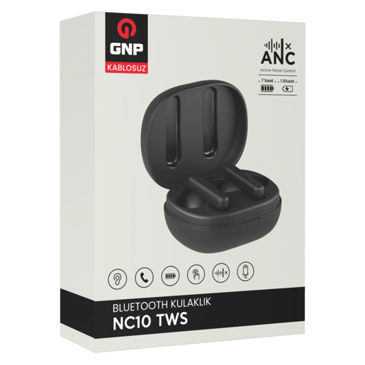 GNP NC10 TWS BLUETOOTH KULAKLIK SIYAH