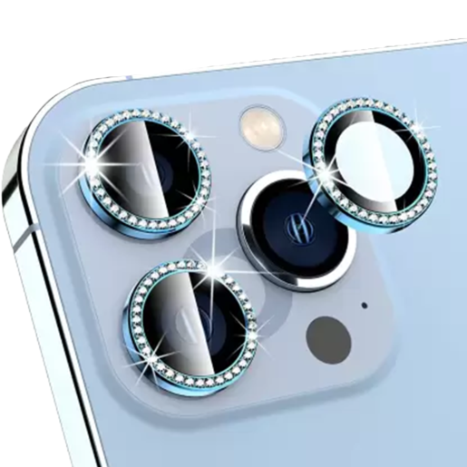 BINANO IPHONE 13 PRO/13 PRO MAX TASLI KAMERA KORUYUCU MAVI