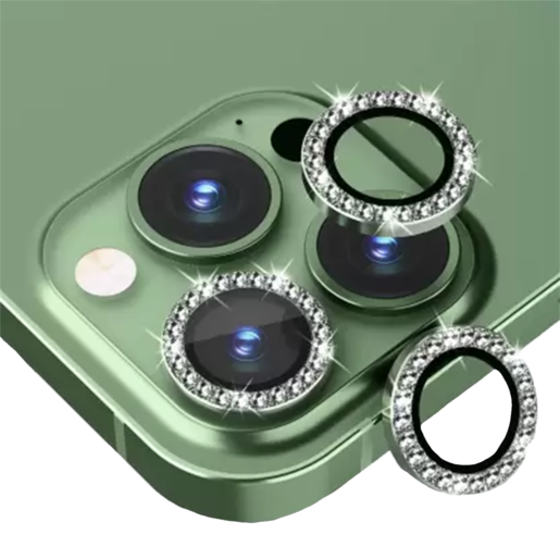 BINANO IPHONE 14 PRO/14 PRO MAX TASLI KAMERA KORUYUCU KOYU YESIL