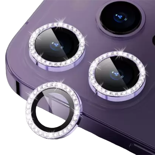 BINANO IPHONE 14 PRO/14 PRO MAX TASLI KAMERA KORUYUCU MOR