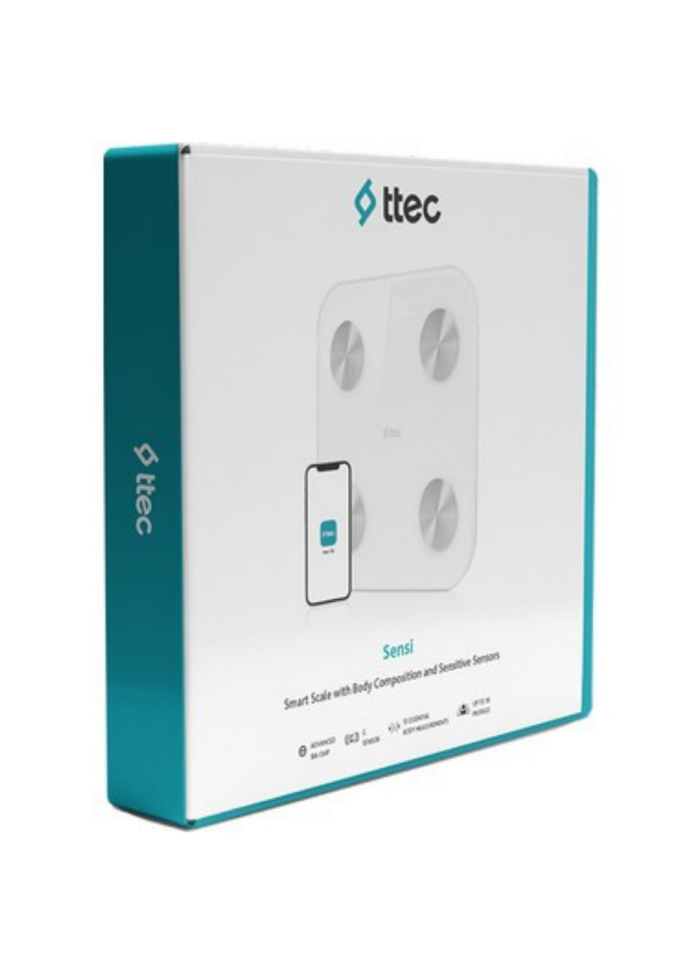 ttec 2AT01 YAG OLCER VE VUCUT ANALIZLI HASSAS SENSORLU AKILLI TARTI / BASKUL BEYAZ